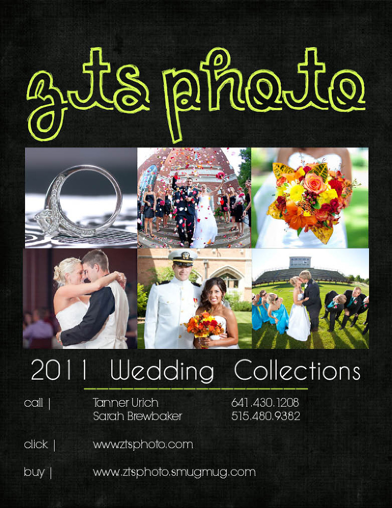 zts weddings 2011 iowa wedding photographers pdf pricing guide