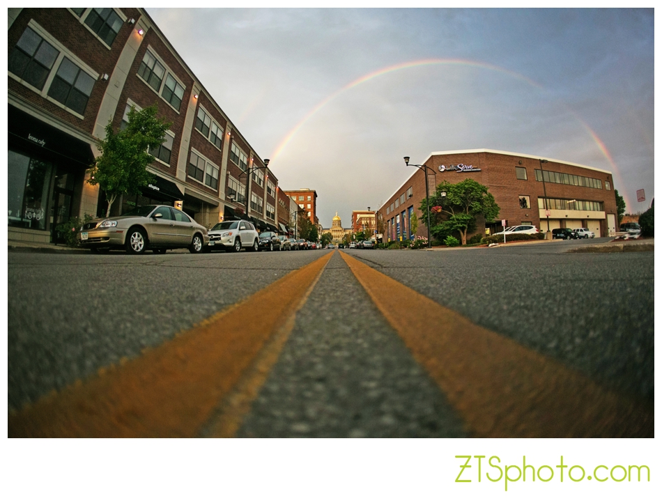 east village des moines rainbow over the iowa capital