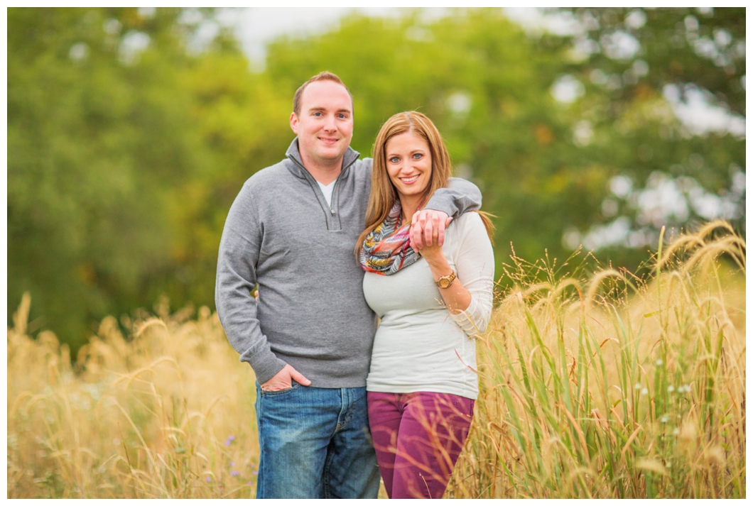 des moines fall engagement session