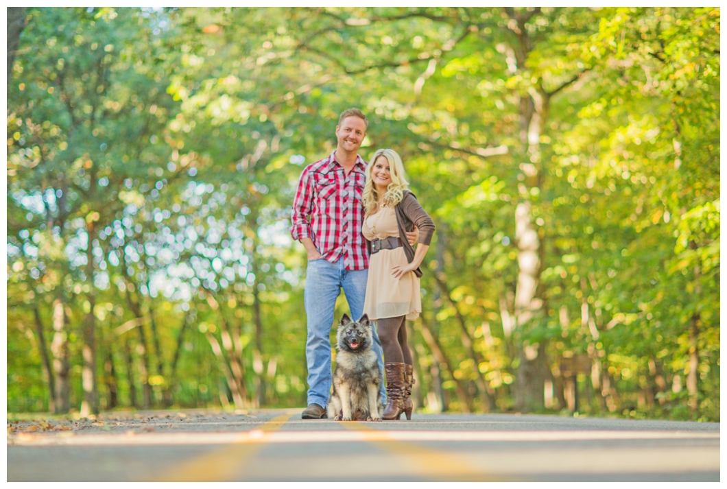 des moines engagement session