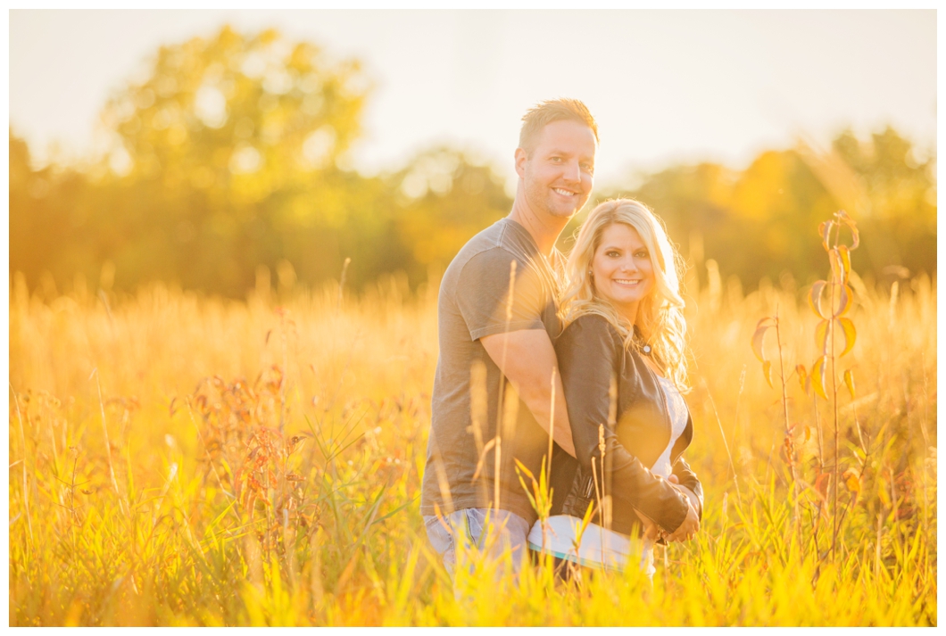 iowa sunset engagement session