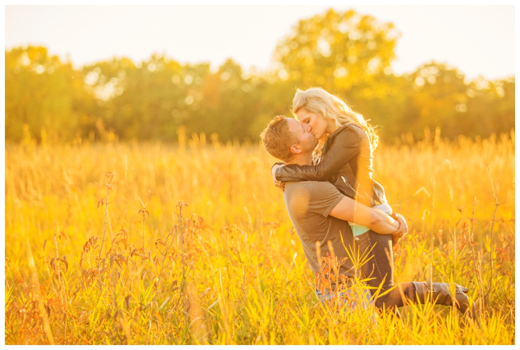 iowa sunset engagement photos