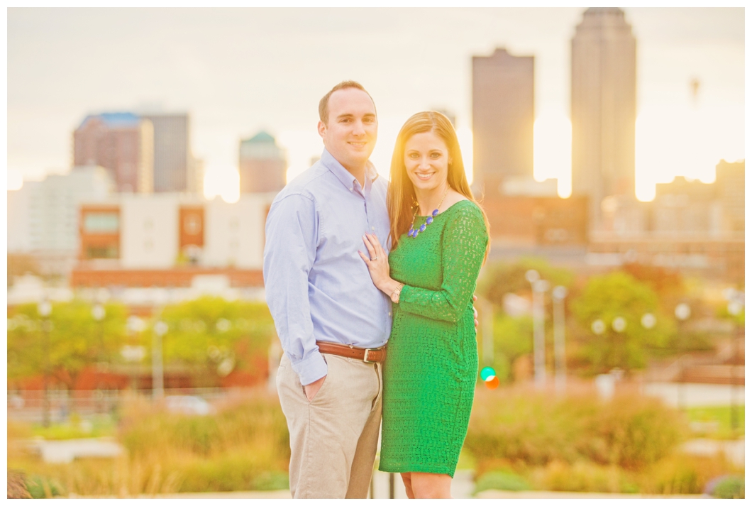 des moines sunset engagement