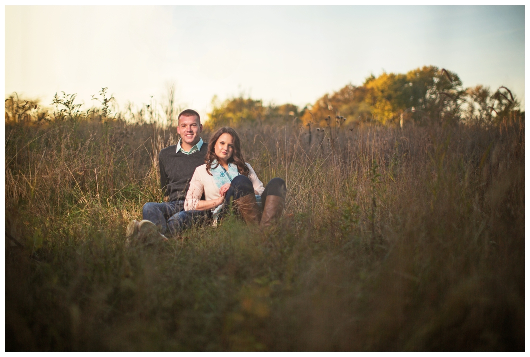 open field engagement photos des moines