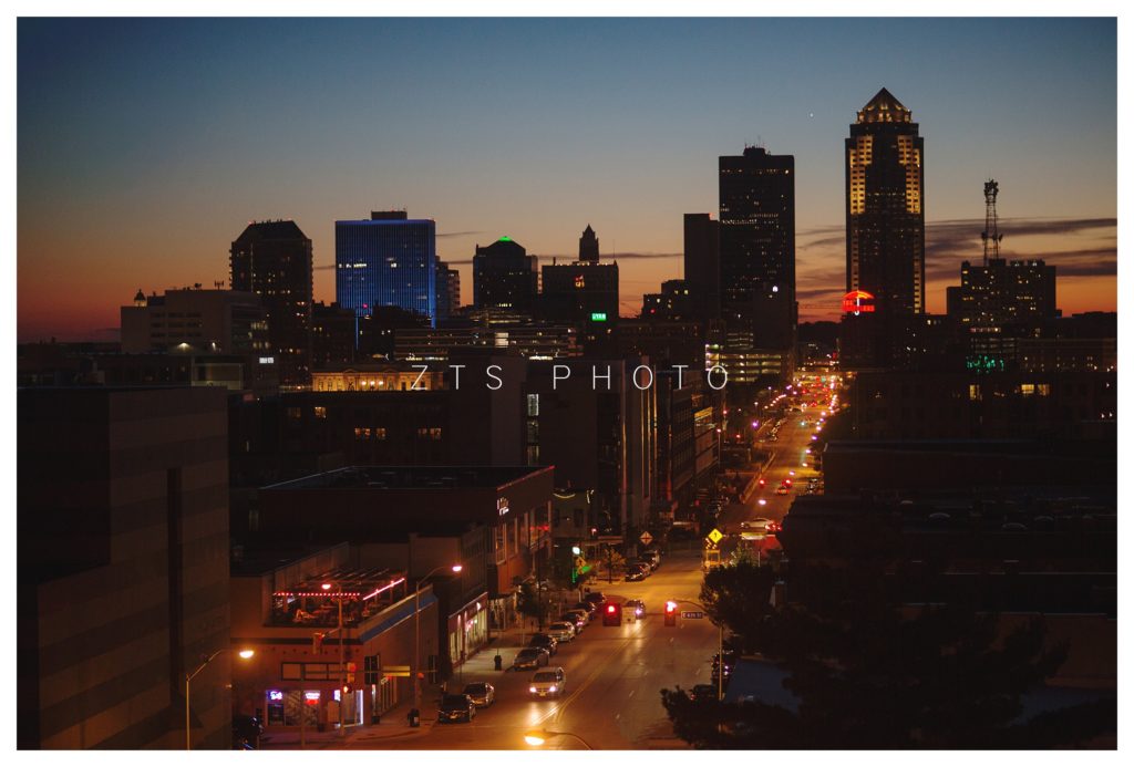 des moines skyline by zts photo sarah urich