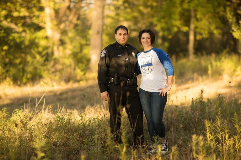 police engagement photos