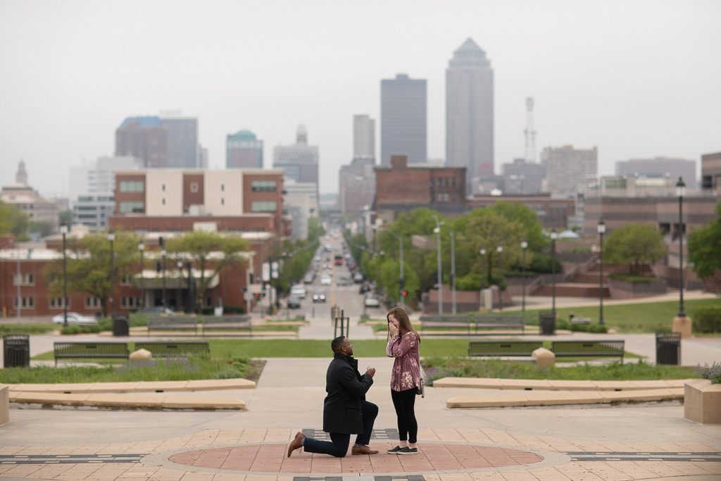 des moines, iowa proposal photography zts photo