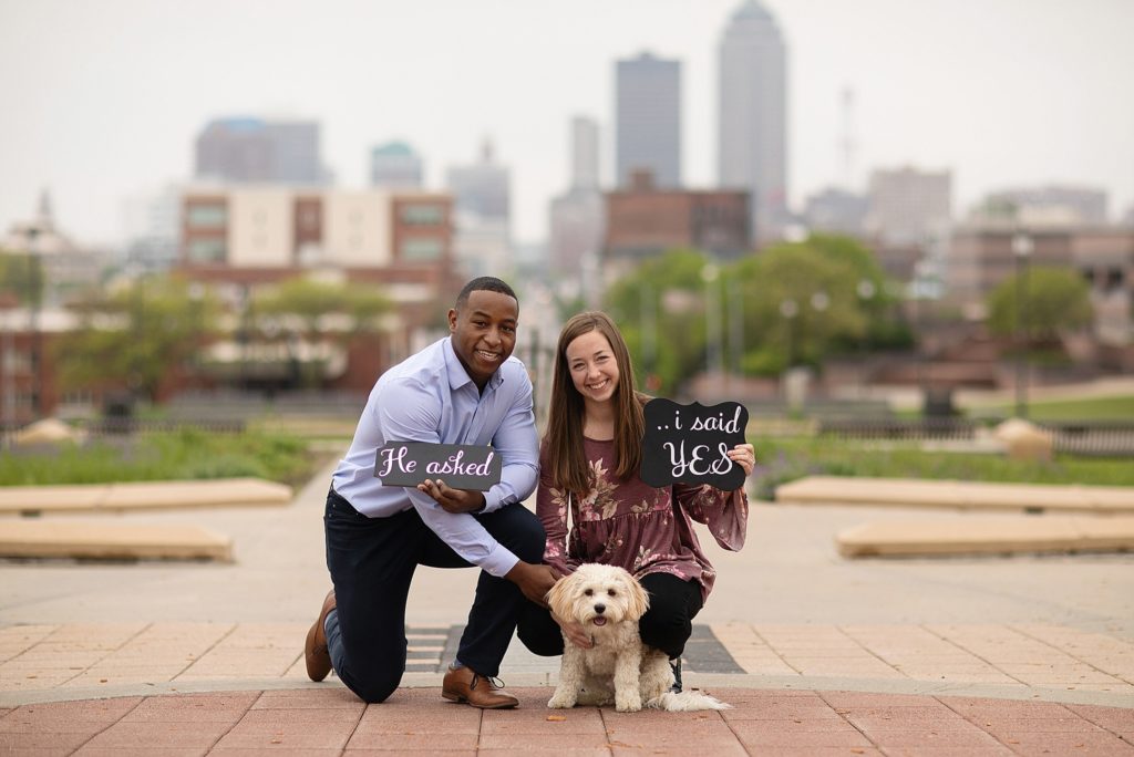 des moines, iowa proposal photography zts photo